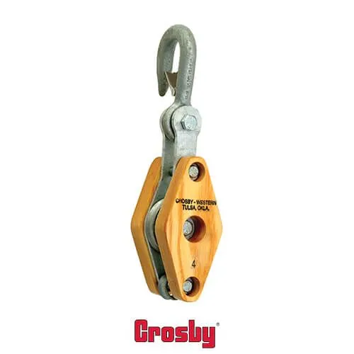 Crosby® Wood Blocks for Manila Rope - Single Sheave 21 B