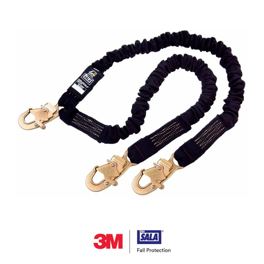 3M™ DBI-SALA® ShockWave™ Arc Flash 100% Tie-Off Stretch Web Shock-Absorbing Lanyard, 6 ft - 1244630