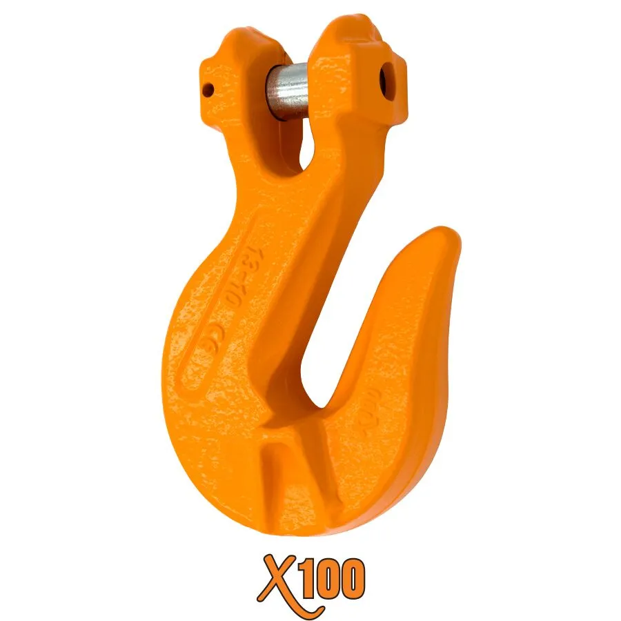 X100® Grade 100 Clevis Grab Hook With Cradle