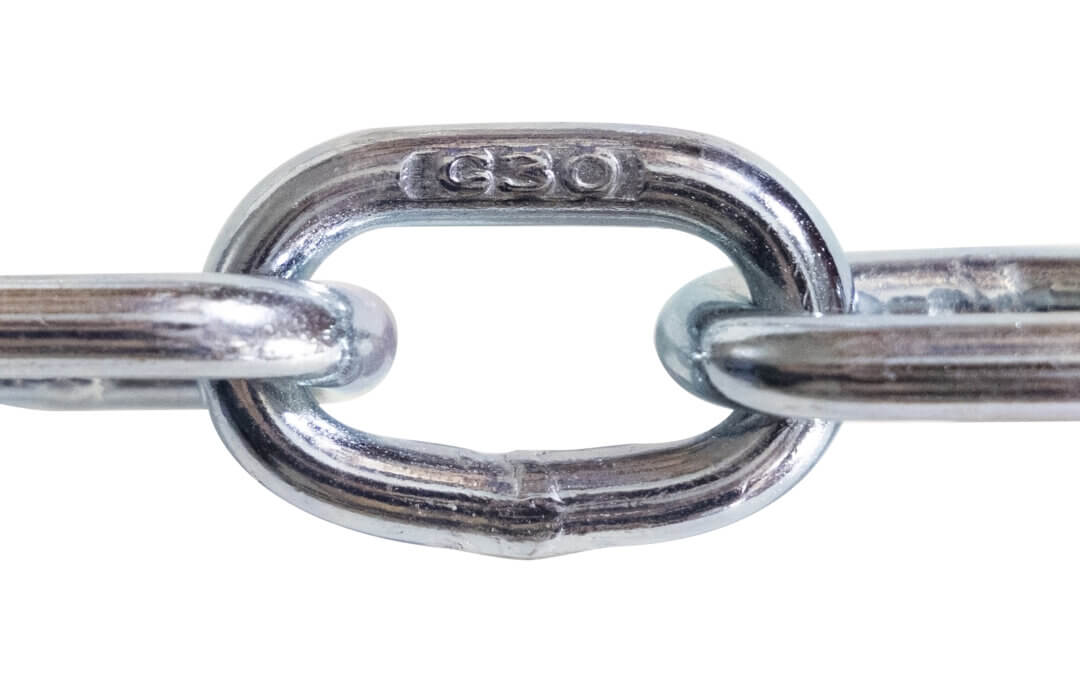 Bright Zinc Grade 30 Proof Coil Chain