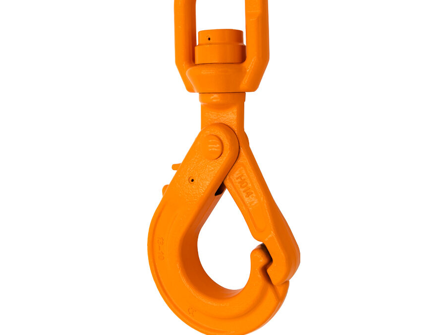 X100® Grade 100 Swivel Self Locking Hook with Bearing