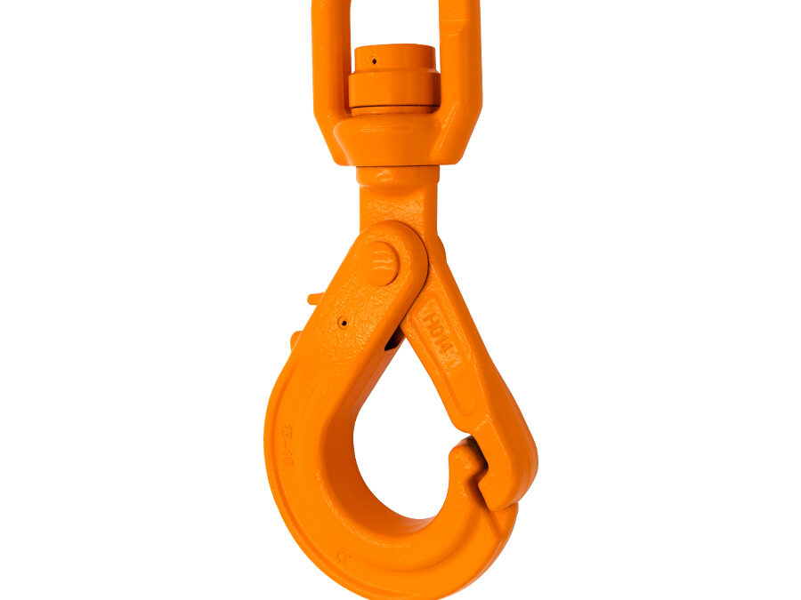 X100® Grade 100 Swivel Self Locking Hook with Bronze Bushing