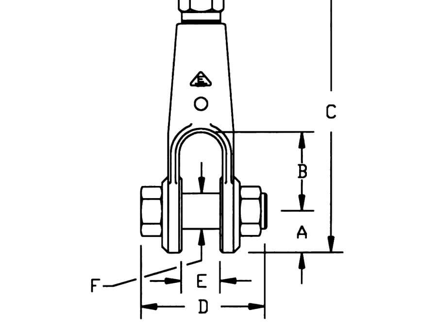 Esmet Clevis Socket Assembly – Forged Series – Field Installable Wire Rope Termination