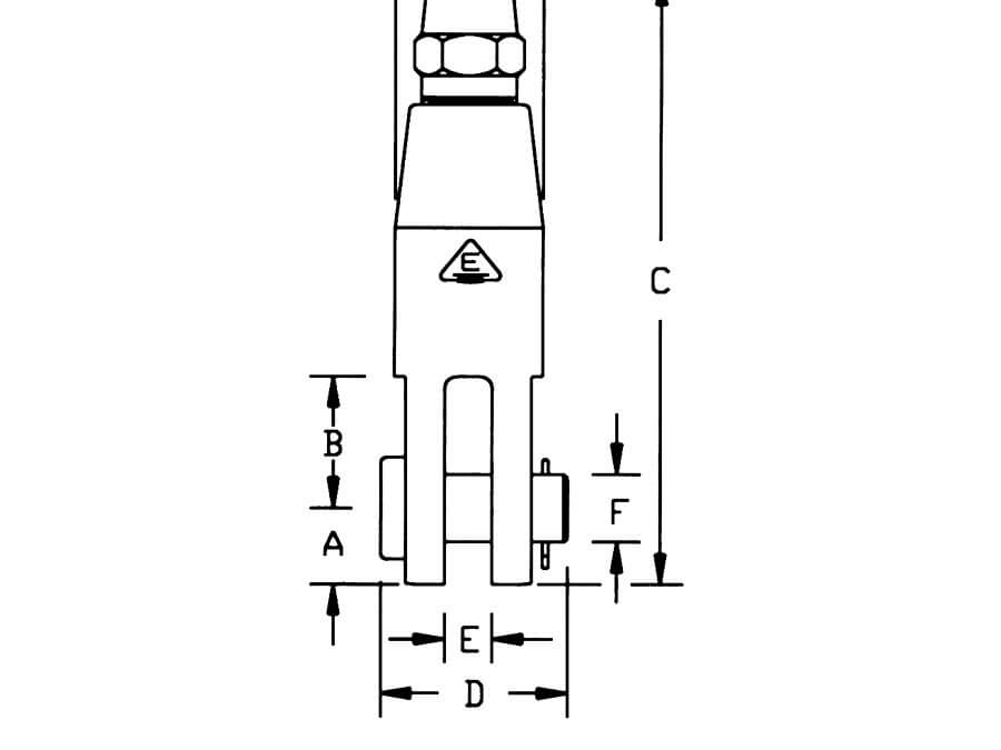 Esmet Clevis Socket Assembly – Machined Series – Field Installable Wire Rope Termination