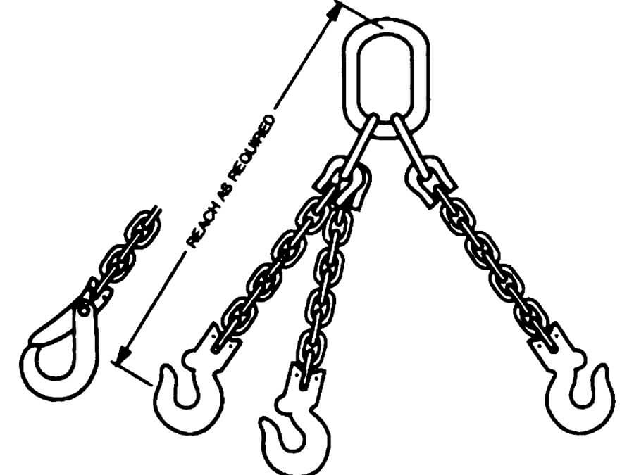 TOSH / TOS Triple Leg Chain Slings