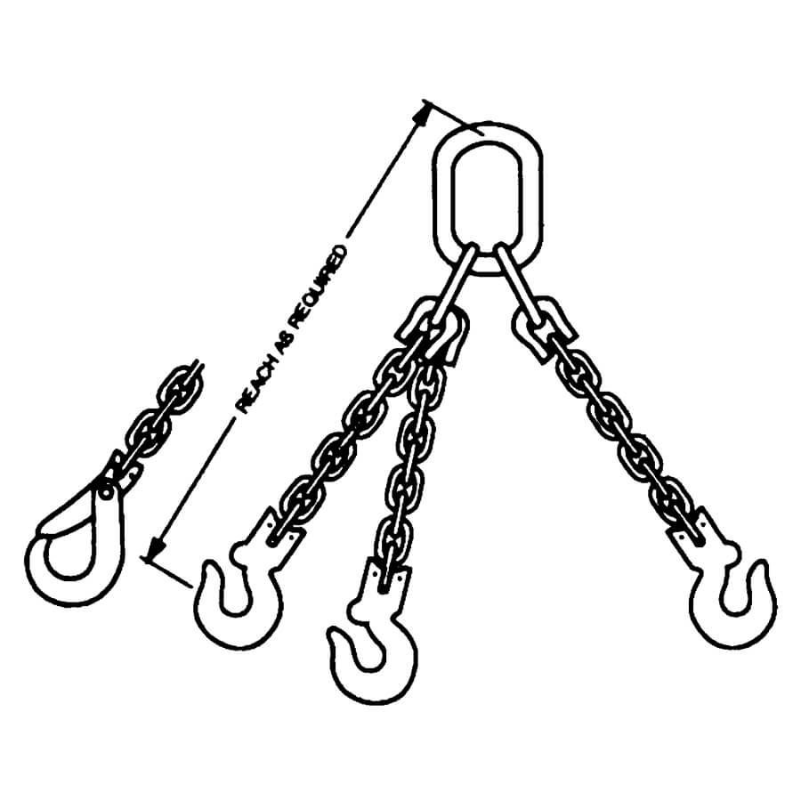 TOSH / TOS Triple Leg Chain Slings