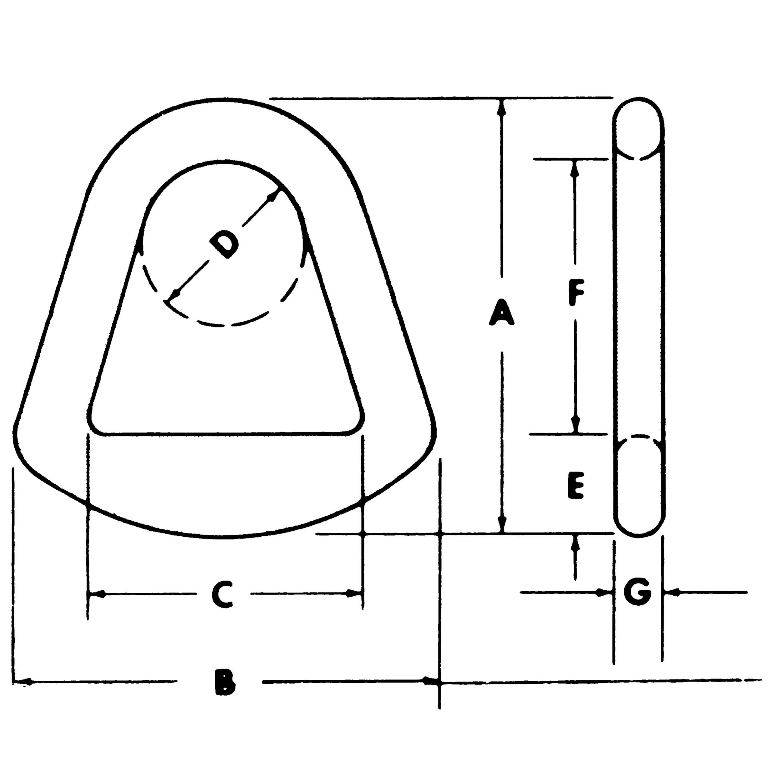 Steel Triangles Size ST
