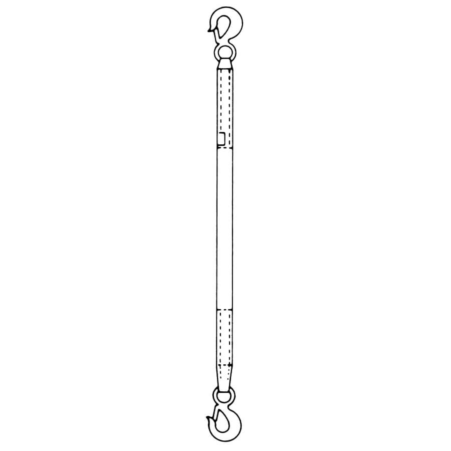 Single-Leg Synthetic Web Slings with Hooks