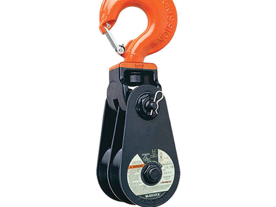 Crosby® Light Champion 408 Double Sheave Snatch Block with Hook