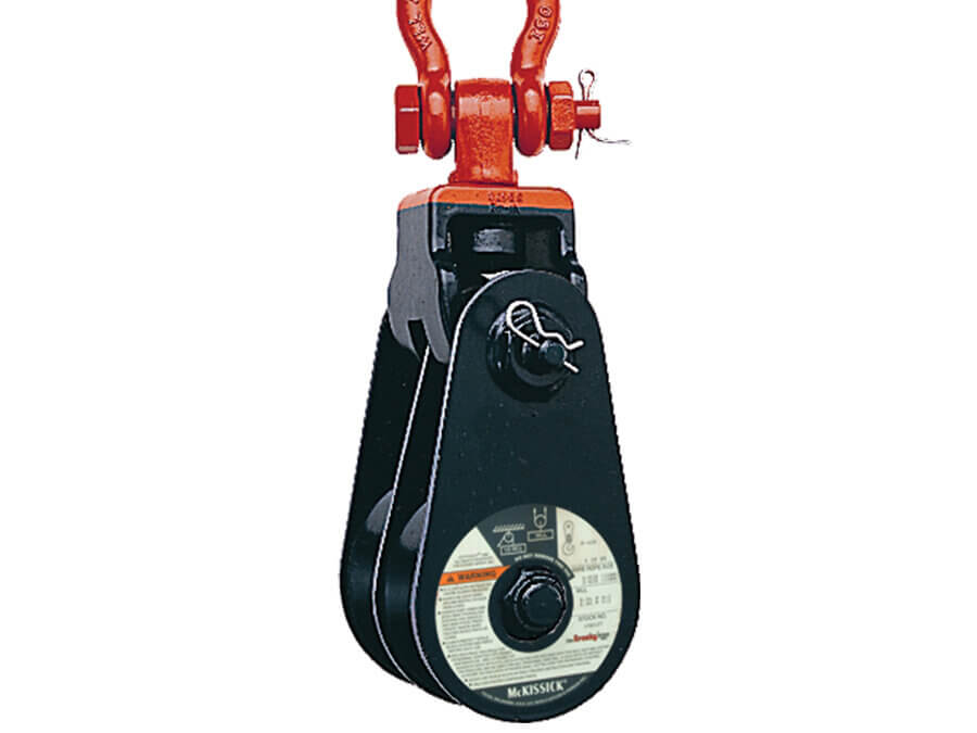 Crosby® Light Champion 409 Double Sheave Snatch Block with Shackle