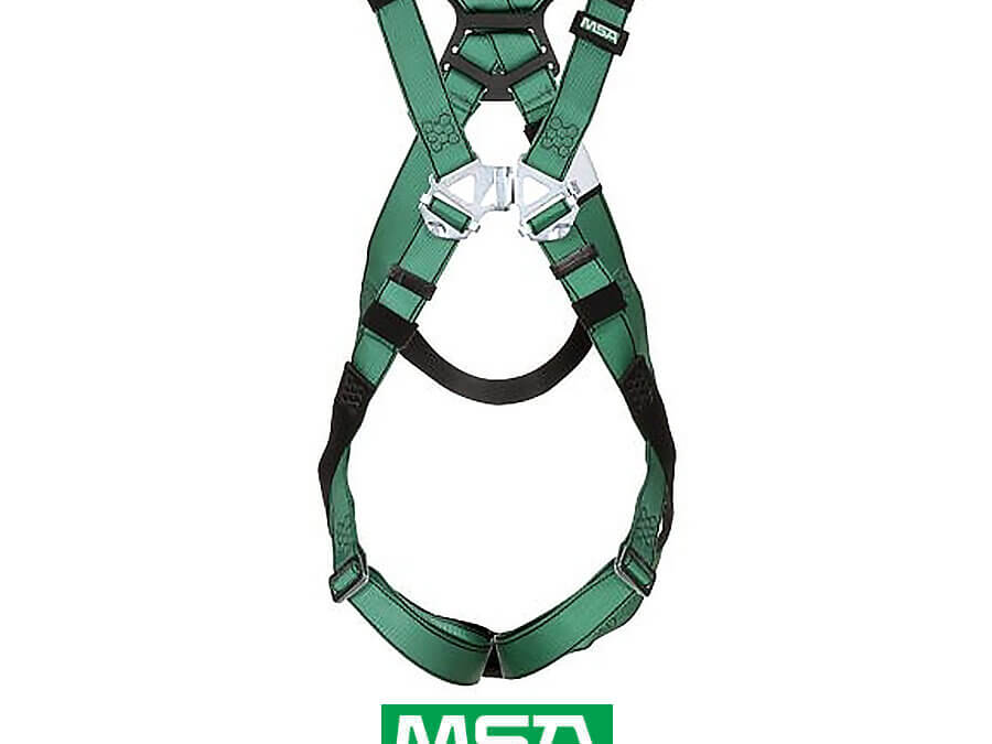 MSA V-FORM Standard Full-Body Harness with Back D-rings and Qwik-Fit Buckles