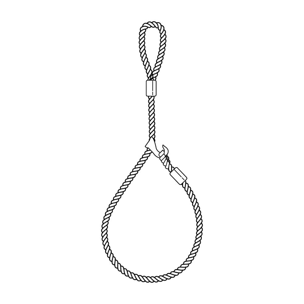 Eye and Thimble with Sliding Choker Hook