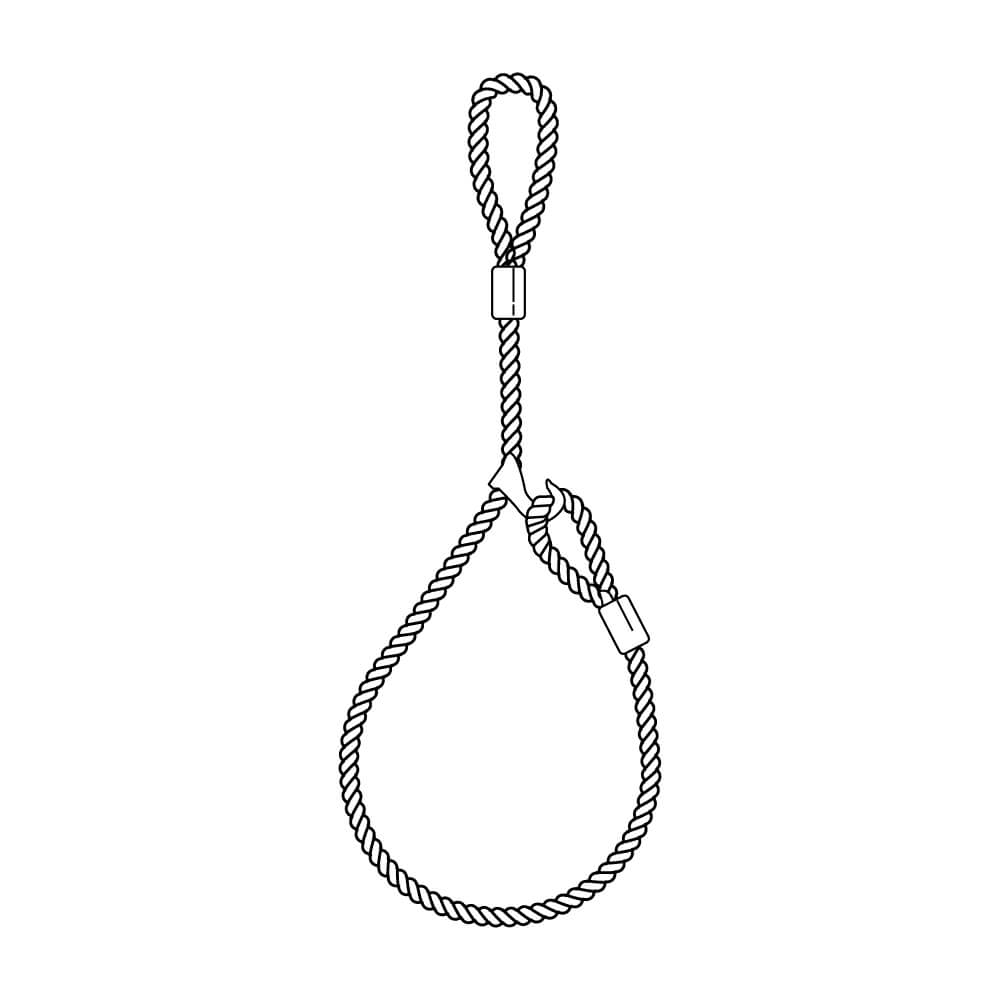 Eye & Eye with Sliding Choker Hook