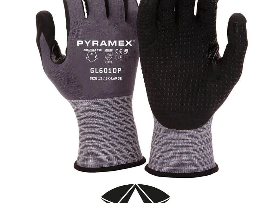Pyramex® GL601DP – Micro-Foam Nitrile Dotted – Work Gloves