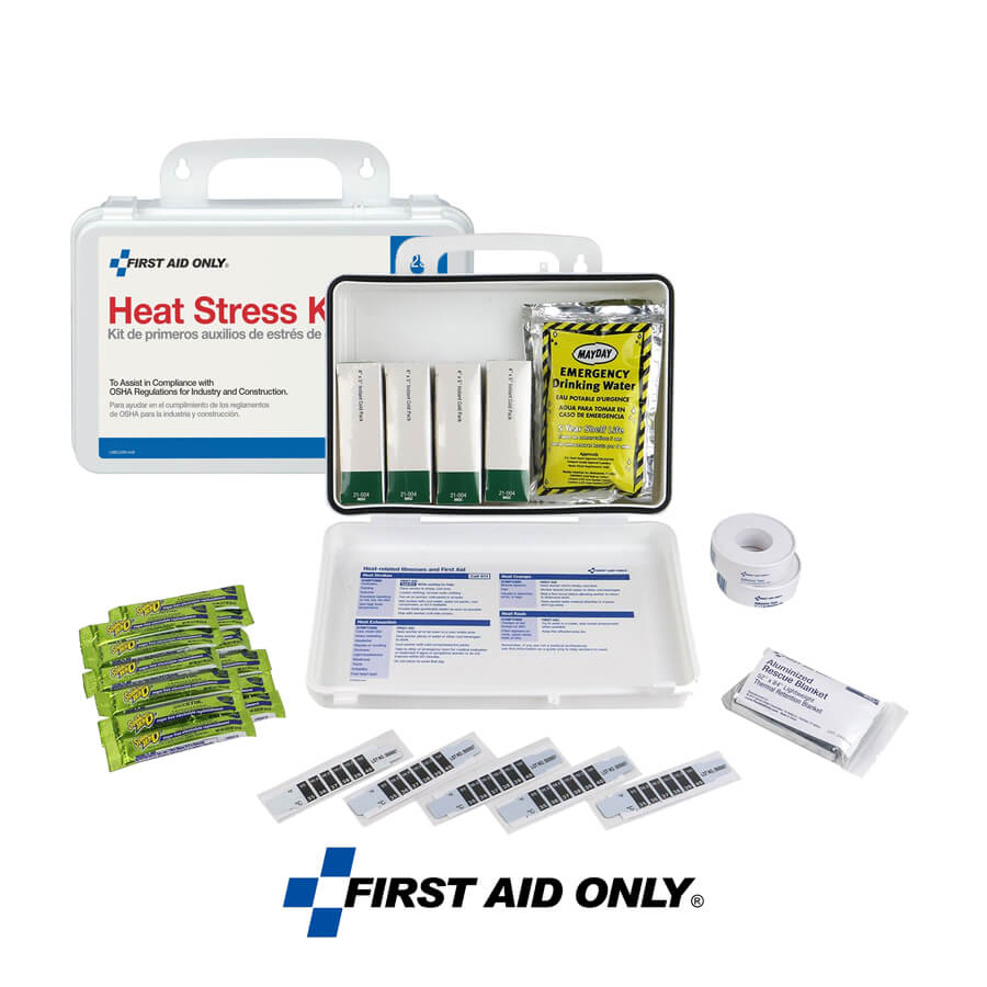 First Aid Only® Heat Stress Kit - Plastic Case