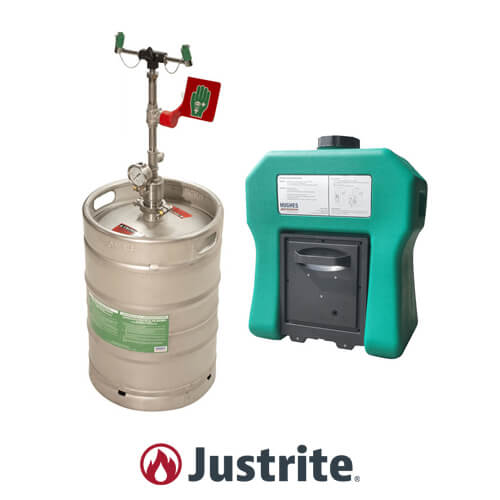 Justrite® Emergency Showers and Eye/Face Washes