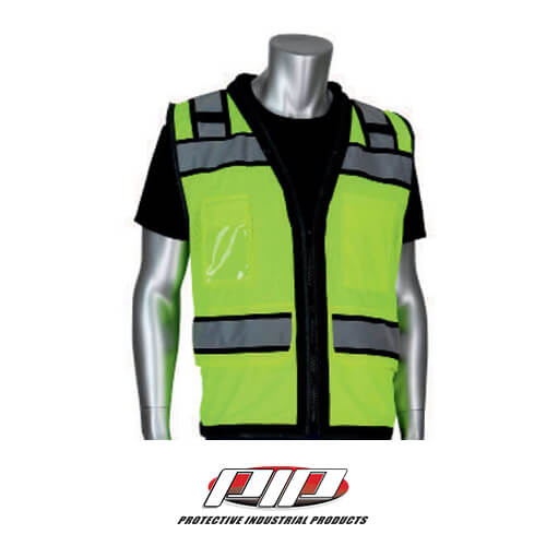 PIP® ANSI Type R Class 2 Mesh Surveyors Vest with 