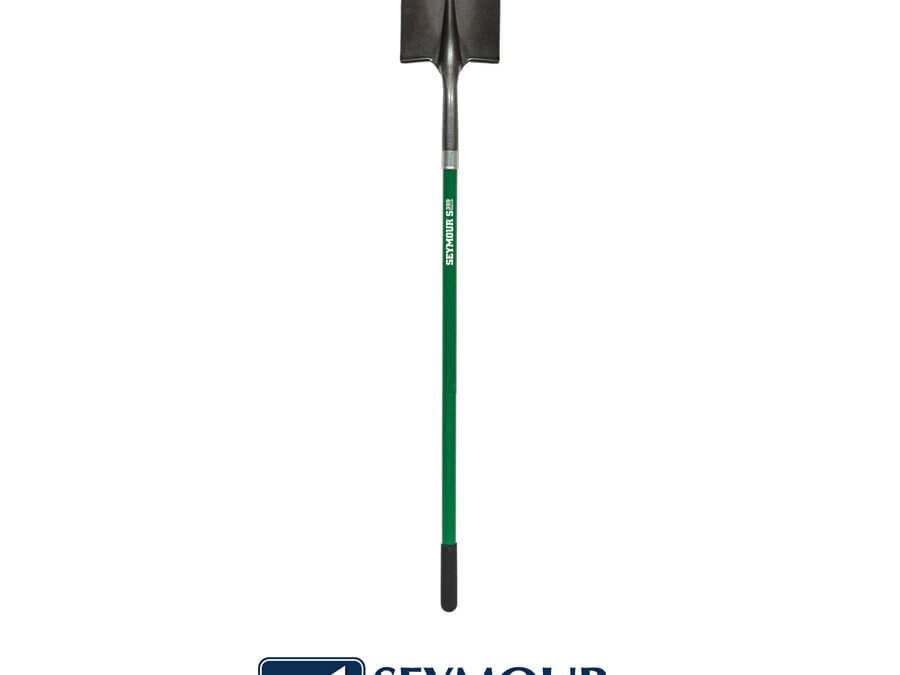 Seymour Midwest 16 Ga. #2 Round Point Shovel, 43″ Green Fiberglass Handle
