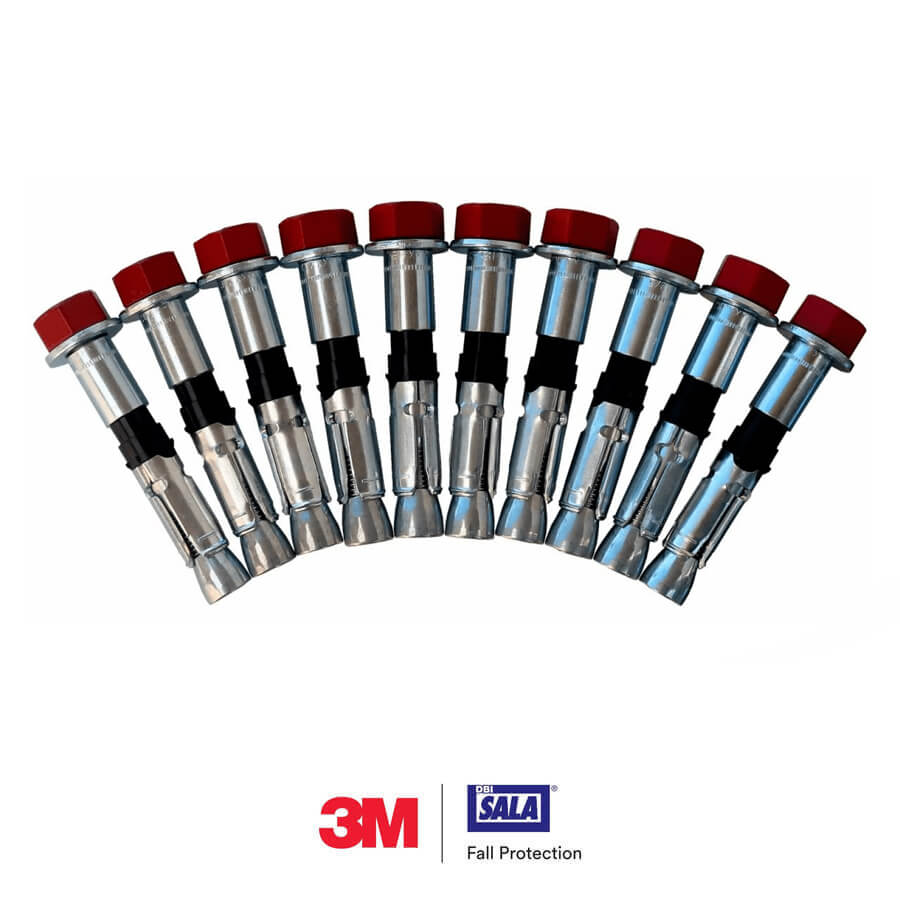 3M™ DBI-SALA® D-ring Bolt Anchor For Concrete Bolt Kit, Fits 11/16 in, 18 mm or 3/4 in Hole, 10 ea/Pack – 2100066