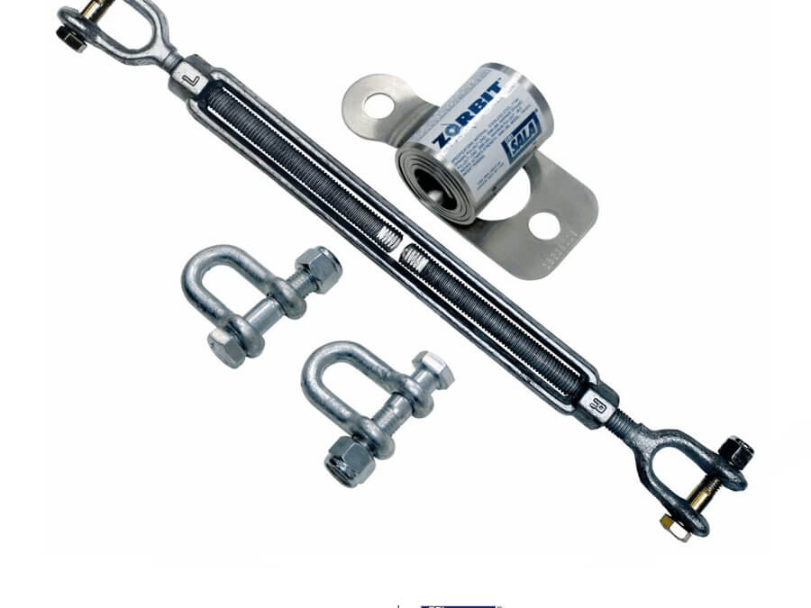 3M™ DBI-SALA® Metal Horizontal Lifeline Energy Absorber with Hardware Kit, 2 Shackles, Turnbuckle – 7401032