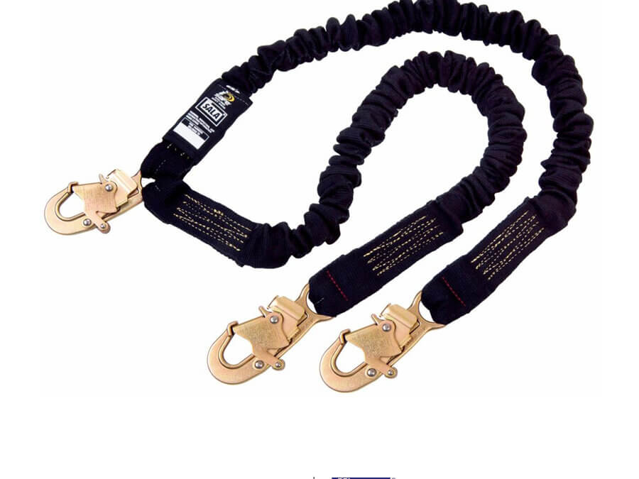 3M™ DBI-SALA® ShockWave™ Arc Flash 100% Tie-Off Stretch Web Shock-Absorbing Lanyard, 6 ft – 1244630