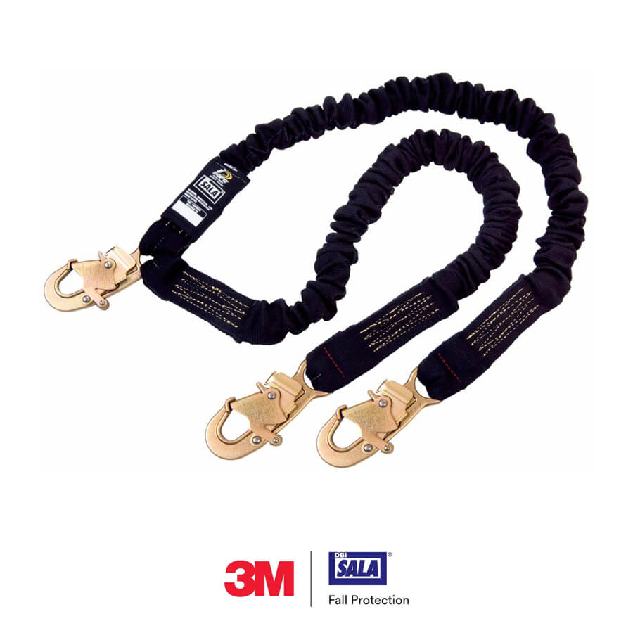 3M™ DBI-SALA® ShockWave™ Arc Flash 100% Tie-Off Stretch Web Shock-Absorbing Lanyard, 6 ft – 1244630