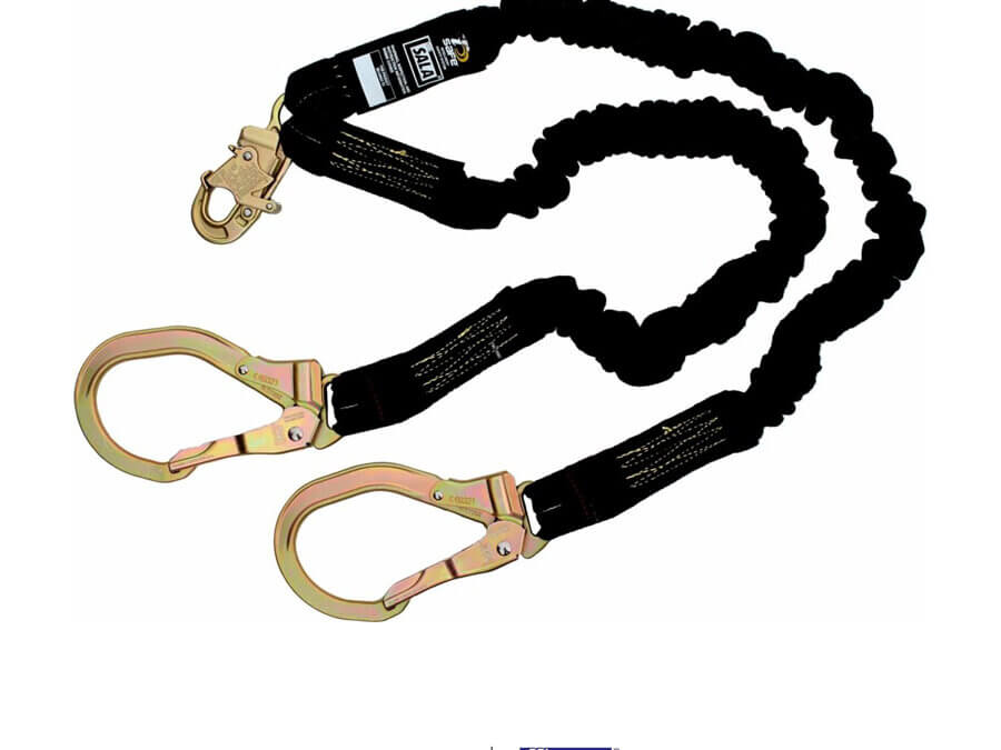 3M™ DBI-SALA® ShockWave™ Arc Flash 100% Tie-Off Stretch Web Shock-Absorbing Lanyard, 6 ft – 1244633