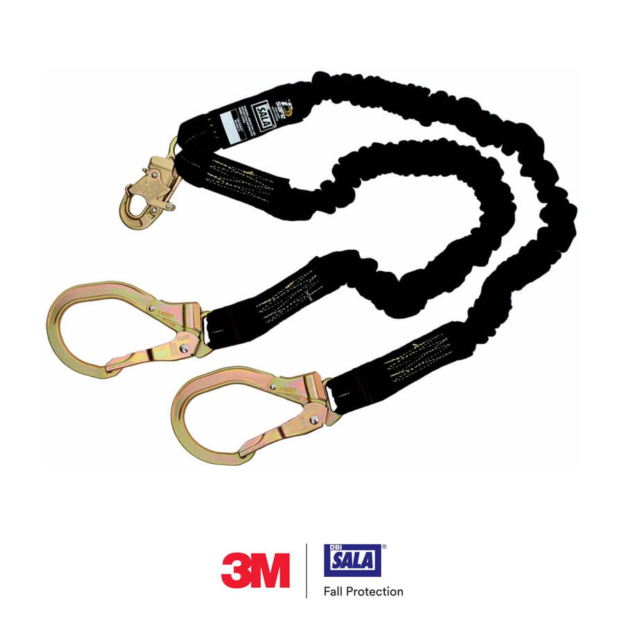 3M™ DBI-SALA® ShockWave™ Arc Flash 100% Tie-Off Stretch Web Shock-Absorbing Lanyard, 6 ft - 1244633
