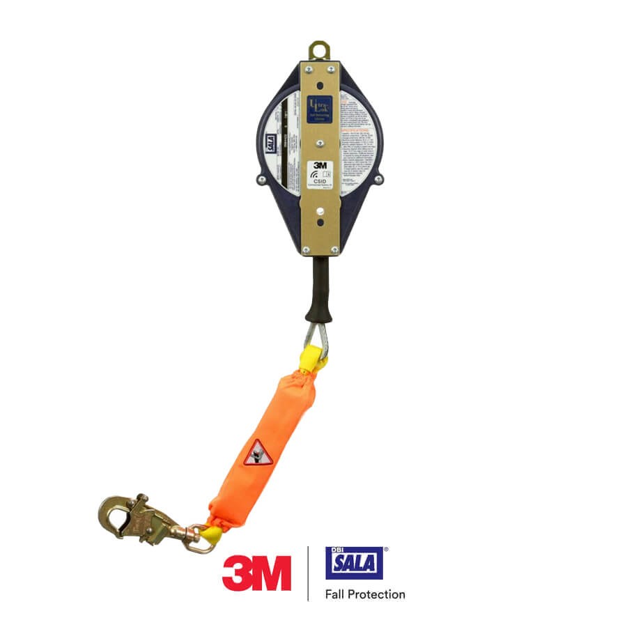 3M™ DBI-SALA® Ultra-Lok Self Retracting Lifelines - Galvanized Leading Edge with Swivel hook with Energy Absorber