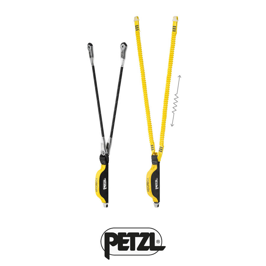 Petzl ABSORBICA®-Y Double Lanyard with Integrated Energy Absorber
