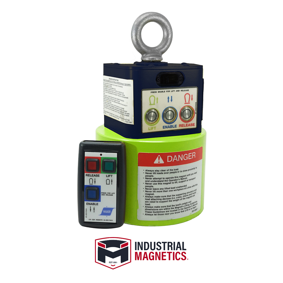 Electromagnet Lift, 7 inch Diameter 1,200 LBS