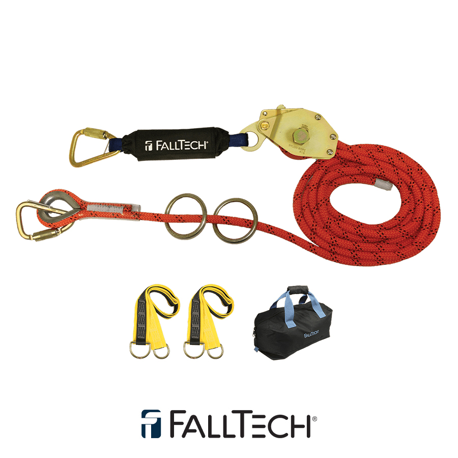 FallTech® 60' Temporary Rope HLL System; 2-person with Kernmantle Rope 77602K