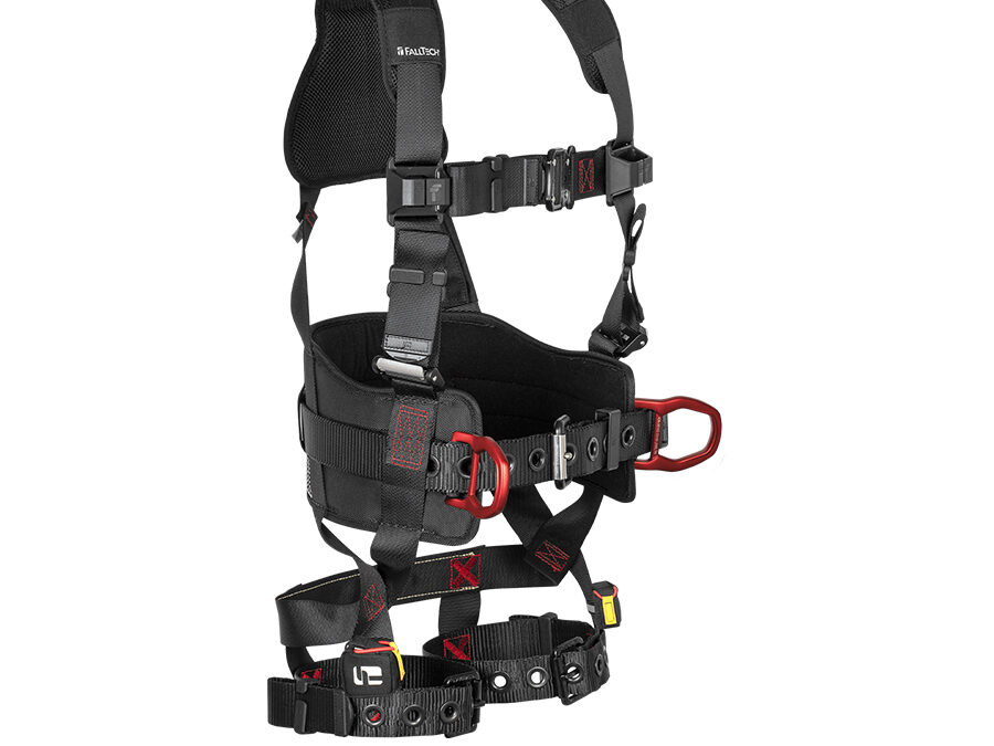 FallTech® FT-Iron 3D Construction Belted Full Body Harness, Tongue Buckle Leg Adjustment 8144