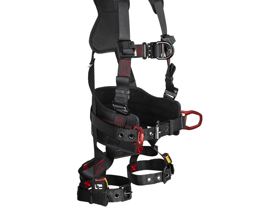 FallTech® FT-Iron™ 4D Construction Climbing Full Body Harness, Tongue Buckle Leg Adjustments 8144FD