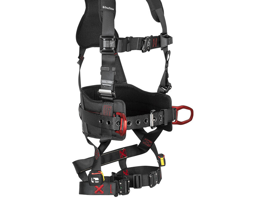FallTech® FT-Iron 3D Construction Belted Full Body Harness, Quick Connect Buckle Leg Adjustment 8144QC