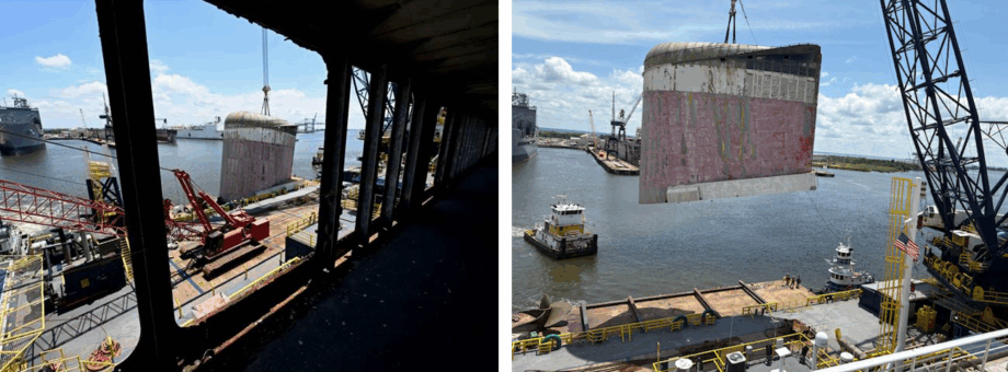 SS United States Funnel Removal