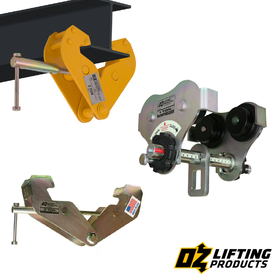 OZ Lifting Beam Clamps & Trolleys
