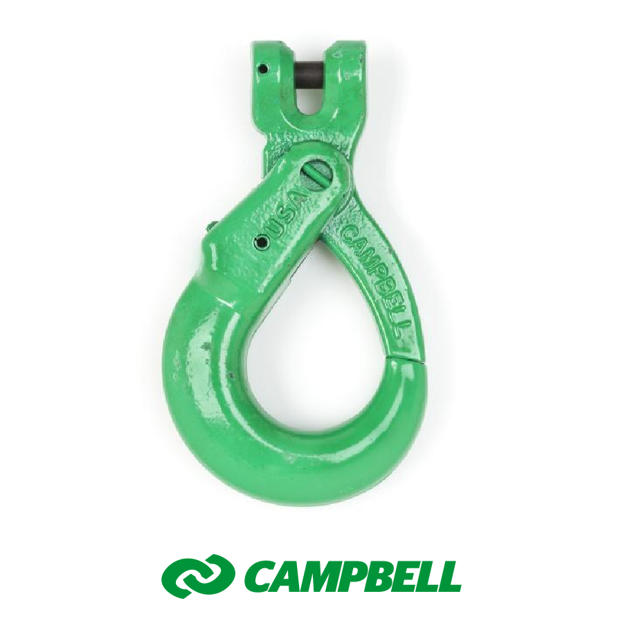 Campbell 3/8″ Quik-Alloy® Self Locking Hook, Grade 100, Painted Green