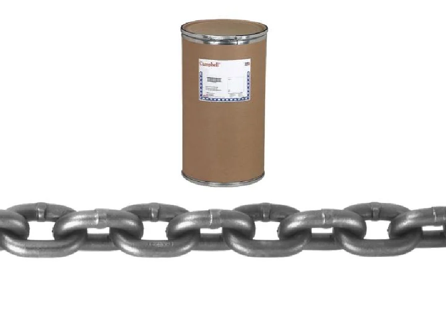 Campbell 9/32″ Grade 100 Cam-Alloy® Chain, Bright, 500′ per Drum