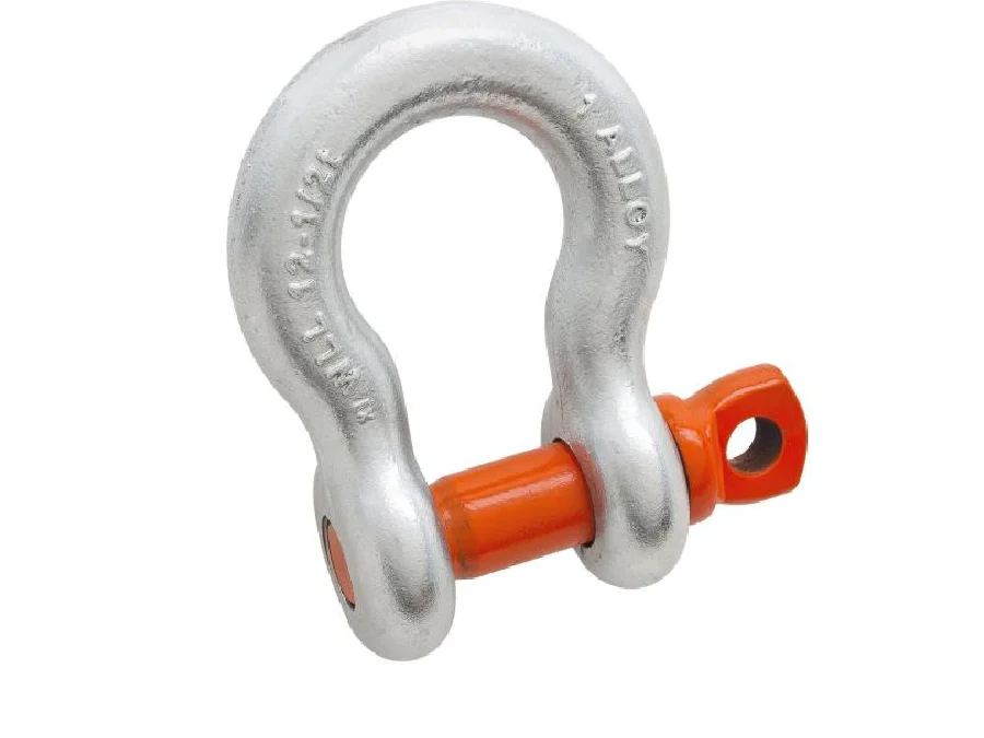 Campbell 3/8″ Alloy Anchor Shackle, Screw Pin, Forged Alloy, Galvanized