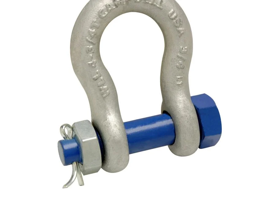 Campbell 7/8″ Anchor Shackle, Bolt Type, Forged Carbon Steel, Galvanized
