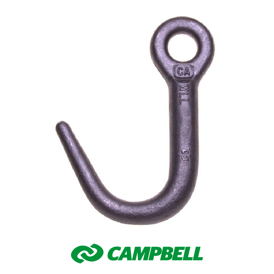 Campbell 3/4″ Cam-Alloy J-Hook, Style A, Bright