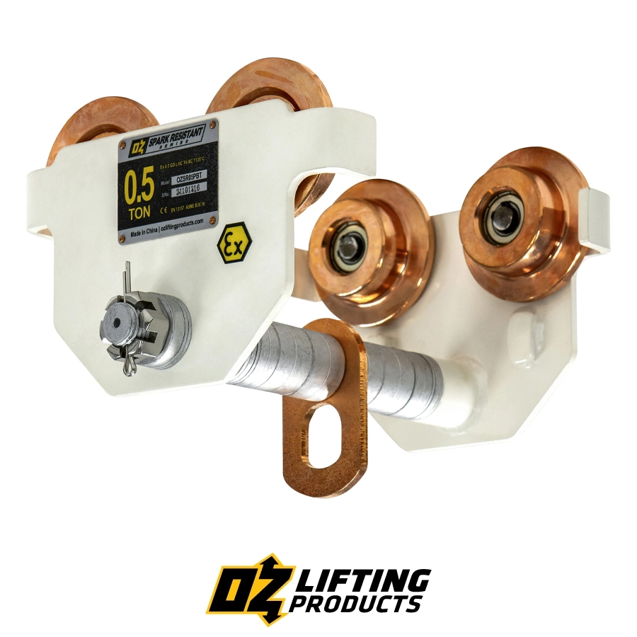 OZ Lifting .5T Spark Resistant Push Beam Trolley